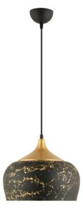 Závesný luster na lanku MONZA 1xE27/40W/230V pr. 30 cm čierna/bronzová