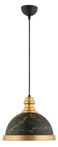 Závesný luster na lanku MONZA 1xE27/40W/230V pr. 29 cm čierna/bronzová