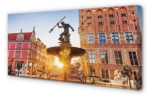 Obraz na plátne Gdańsk Memorial Fountain 100x50 cm