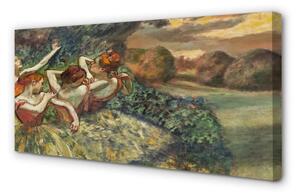 Obraz canvas Balerínky tanec v lese 100x50 cm