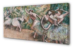 Obraz canvas Skica ženy tancujú lesa 100x50 cm