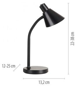 JUST LIGHT. 11248-18 - LED flexibilná stolová lampa PIXIE LED/4,5W/230V čierna