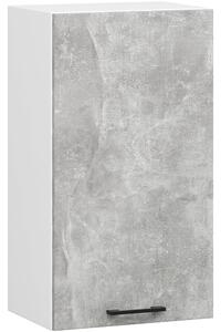 Ak furniture Závěsná kuchyňská skříňka OLIVIE 40x72 cm matná bílá/beton
