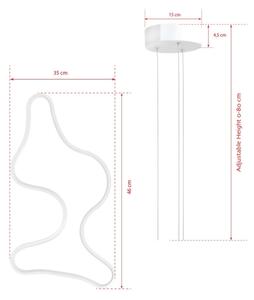 LED luster na lanku ARTISAN LED/36W/230V 4000K biely