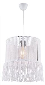 Závesný luster NESS MACRAME na lanku 1xE27/40W/230V biely