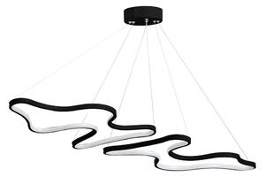 LED luster na lanku DUPLE ARTISAN LED/80W/230V 6500K čierna