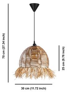 Závesný luster RUYO na lanku 1xE27/40W/230V hnedý