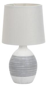 Svetlosivá stolová lampa s textilným tienidlom (výška 35 cm) Ambon – Candellux Lighting
