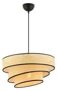 Závesný luster COUPER na lanku 1xE27/60W/230V béžová/čierna