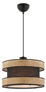 Závesný luster HALO na lanku 1xE27/60W/230V hnedá/béžová