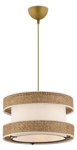 Závesný luster HALO 1xE27/60W/230V krémová/béžová