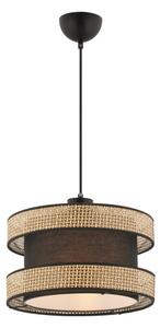 Závesný luster HALO na lanku 1xE27/60W/230V hnedá/béžová