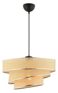 Luster na lanku COUPER 1xE27/60W/230V béžový/lesklý chróm