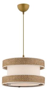 Závesný luster HALO 1xE27/60W/230V krémová/béžová