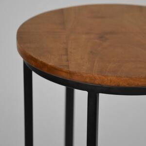 Okrúhly odkladací stolík z mangového dreva ø 35 cm Motion – LABEL51