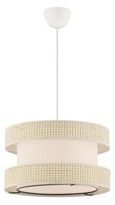 Luster na lanku HALO 1xE27/60W/230V krémový