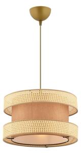 Závesný luster HALO na lanku 1xE27/60W/230V hnedá/béžová