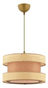 Závesný luster HALO na lanku 1xE27/60W/230V hnedá/béžová