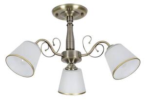 Luster na tyči LOSANNA 3xE14/40W/230V mosadz