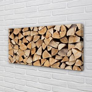 Obraz canvas Wood zloženie paliva 100x50 cm