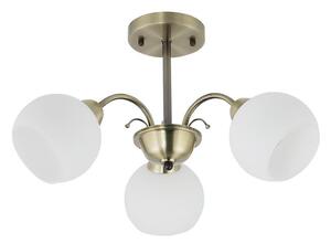 Luster na tyči NESTOR 3xE27/40W/230V mosadz