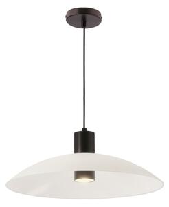 Závesný luster na lanko TEDIN 1xGU10/15W/230V biela/čierna