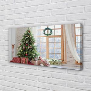 Obraz na plátne vianočné darčeky 100x50 cm