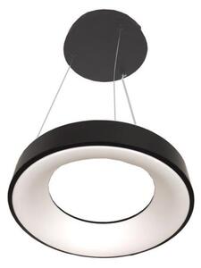 LED závesné svietidlo na lanku DRAX LED/32W/230V 4000K pr. 38 cm čierna