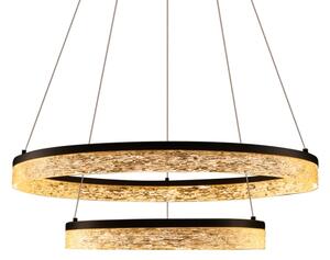 LED luster na lane FROZI LED/38W/230V pr. 60 cm čierny