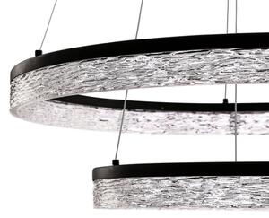 LED luster na lane FROZI LED/38W/230V pr. 60 cm čierny