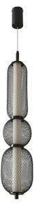 LED luster na lanku PUMA LED/15W/230V pr. 14 cm čierna