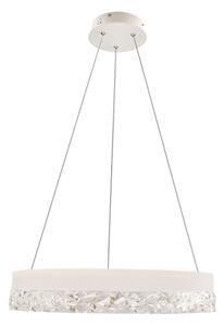 LED luster na lanku FROZI LED/32W/230V priemer 50 cm biely