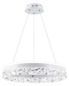 LED luster na lanku FROZI LED/32W/230V priemer 50 cm biely