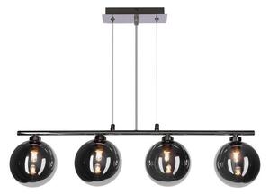 Závesný luster SOMUL na lanku 4xG9/20W/230V dymovo čierny