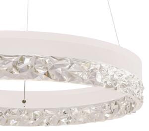 LED luster na lanku FROZI LED/32W/230V priemer 50 cm biely