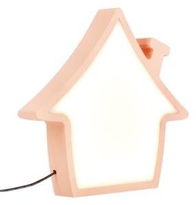 LED Detská stolná lampa HOUSE LED/10W/230V ružová