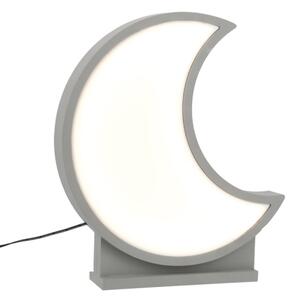 LED Detská stolná lampa MOON LED/12W/230V sivá