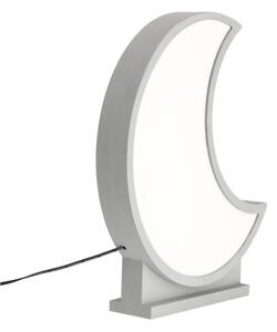 LED Detská stolná lampa MOON LED/12W/230V sivá