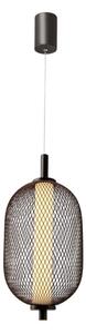 LED závesné svietidlo na lanku PUMA LED/10W/230V pr. 15 cm čierne
