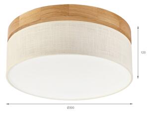 Brilagi - LED Stropné svietidlo BELLADONNA LED/20W/230V pr. 30 cm krémová/dub