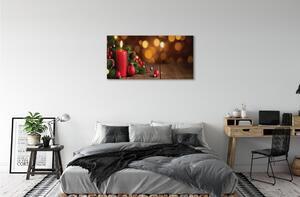 Obraz na plátne Sviečka vetvičky čačky doska 100x50 cm