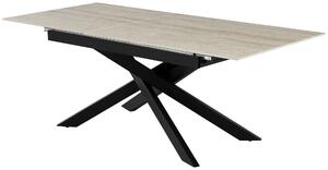 JEDÁLENSKÝ STÔL, čierna, béžová, 200/90/76 cm MID.YOU - Stoly, Online Only