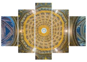Obraz stropu Sienského kostola (150x105 cm)