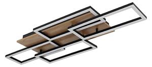 Globo 67359-40 -LED stmievateľné stropné svietidlo JEFFRY 40W/230V 32,5x87,5 cm hnedá/čierna+DO