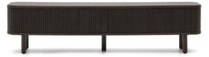 Tmavohnedý TV stolík v dekore jaseňa 200x50 cm Mailen – Kave Home