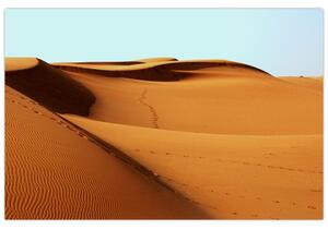 Obraz - Stopy v púšti (90x60 cm)