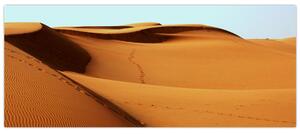 Obraz - Stopy v púšti (120x50 cm)