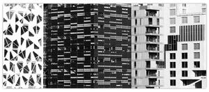 Obraz čiernobiele architektúry (120x50 cm)