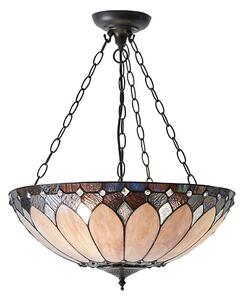 Endon 63976 - Luster na reťazi Tiffany BROOKLYN 3xE27/60W/230V priemer 50 cm