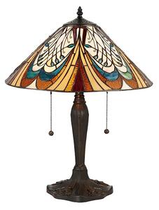 Stolná lampa Tiffany HECTOR 2xE27/60W/230V, priemer 40 cm